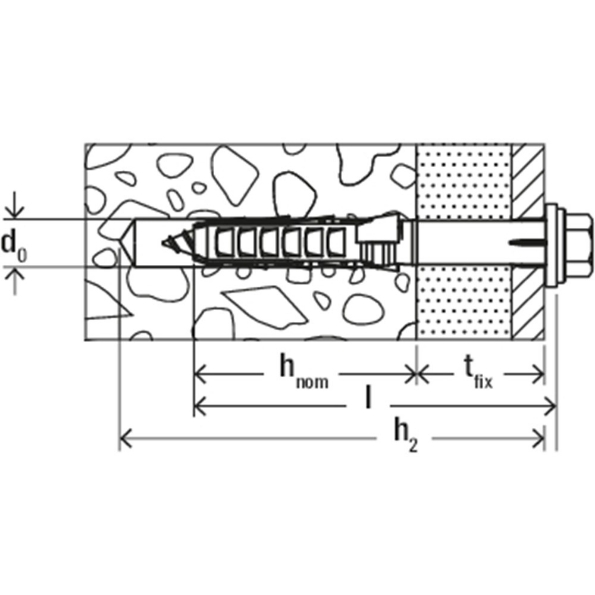 Afbeeldingen van fischer Constructieplug met zeskantschroef SXR FUS 10x60