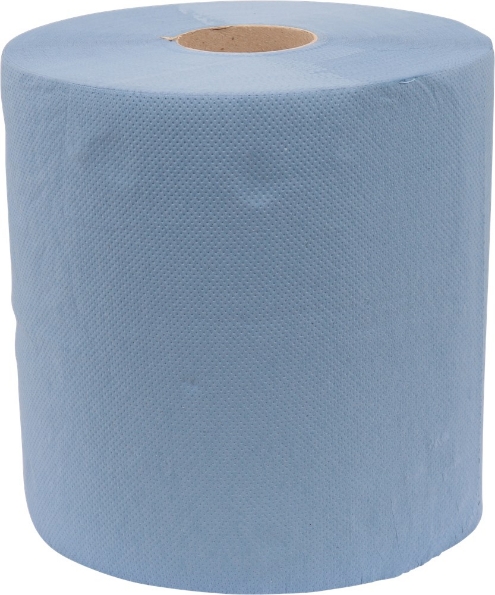 Afbeeldingen van Kelfort Industriepapier 2-laags blauw cellulose 26cm x 190 meter