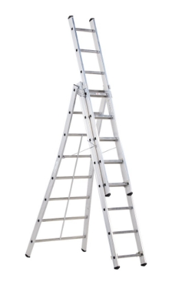 Afbeeldingen van Altrex Aluminium ladder - 3-delige reformladder Kibo KRU 3 x 8