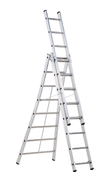 Afbeeldingen van Altrex Aluminium ladder - 3-delige reformladder Kibo KRU 3 x 8