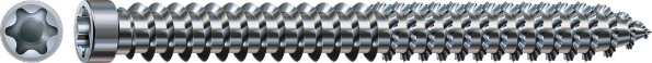 Afbeeldingen van SPAX Kozijnschroef cilinderkop T-STAR plus staal geg T30 7,5 x 120 ck
