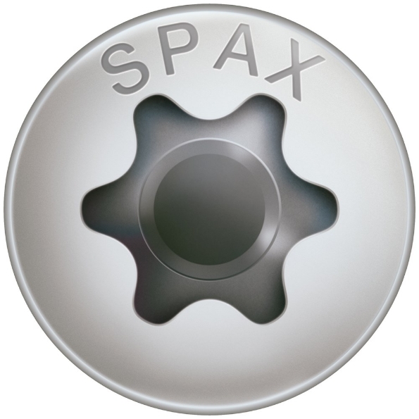 Afbeeldingen van SPAX Spaanplaatschroef, bolverzonken kop, t20, rvs a2, 4.0 x 45 mm