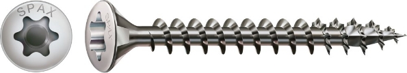 Afbeeldingen van SPAX Spaanplaatschroef, bolverzonken kop, t20, rvs a2, 4.0 x 45 mm