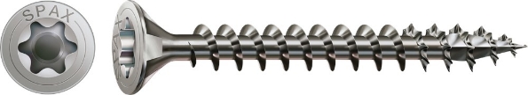Afbeeldingen van SPAX spaanplaatschroef, 4.5 x 40 mm, t20, rvs