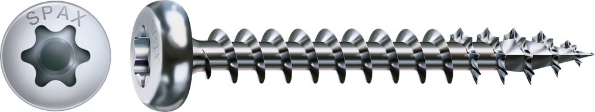 Afbeeldingen van SPAX Spaanplaatschroef, 4.0 x 35 mm, t20, plat conische kop, gegalvaniseerd, verzinkt
