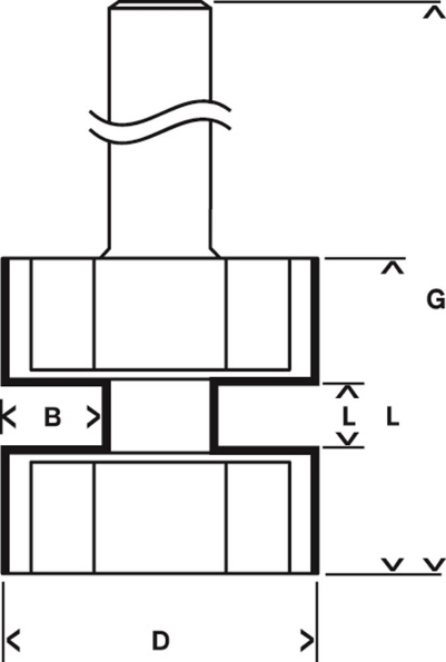 Afbeeldingen van Bosch Messingfrezen hss 5 x 22 x 8