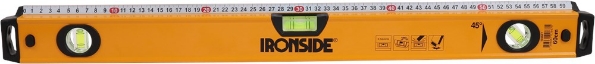 Afbeeldingen van Ironside Waterpas met liniaal aluminium 60cm