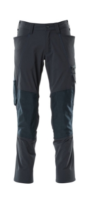 Afbeeldingen van MASCOT® Broek met kniezakken 18479 donker marine 90C60