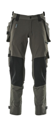 Afbeeldingen van MASCOT® Broek met spijkerzakken 17031 donker antraciet 82C42