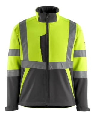 Afbeeldingen van MASCOT® Softshell jas 15902 fluor geel/donker antraciet L