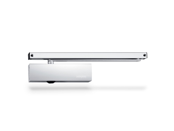 Afbeeldingen van GEZE Glijrail + arm, in hoogte verstelbaar TS3000V / TS5000 zilverkleurig