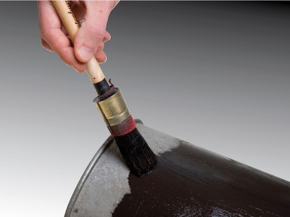 Afbeeldingen van RUST-OLEUM® Deklaag hittebestendig Hard Hat zwart 750ml