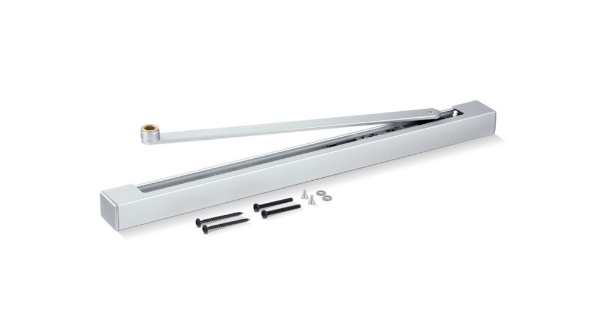 Afbeeldingen van GEZE Elektromechanische vastzetglijrail + arm TS3000V-E / TS5000-E zilverkleurig