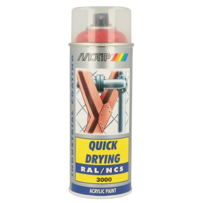 Afbeeldingen van MoTip RAL industrial lakspray, 400 ml, rood