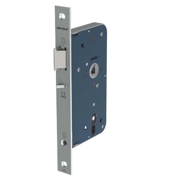 Afbeeldingen van Lips centraalslot, doornmaat 60 mm, zonder sluitplaat, links, pc72, draairichting 1 en 3, rvs