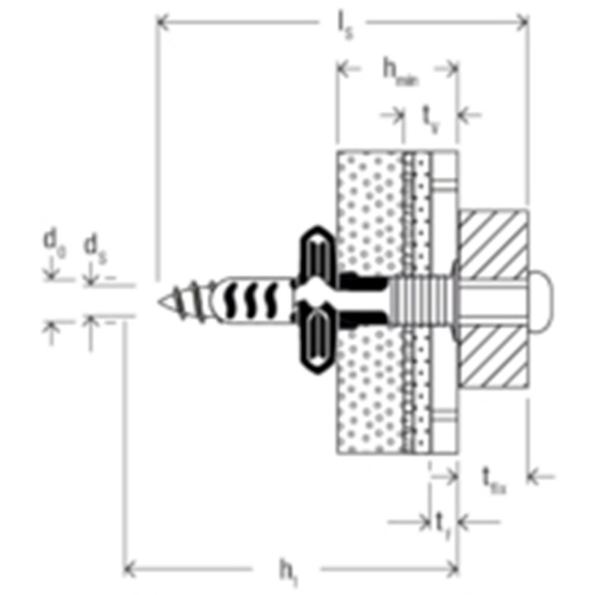 Afbeeldingen van fischer Waterdichte plug met schroef DuoSeal 6 x 38