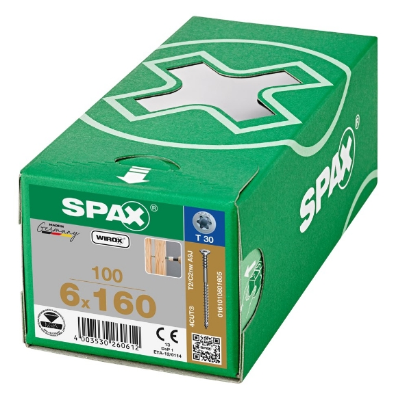Afbeeldingen van SPAX Stelschroef platkop T-STAR plus staal T30 PK 6.0 x 145