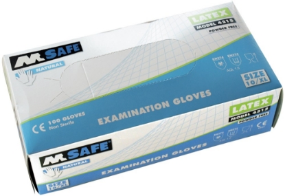 Afbeeldingen van M-Safe Disposable latex handschoen 4215 10