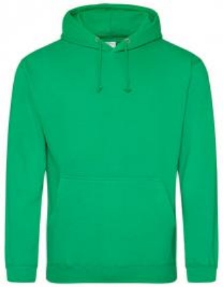 Afbeeldingen van Just Hoods college hoodie kelly green