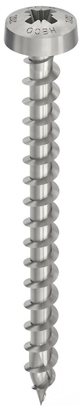 Afbeeldingen van HECO Spaanplaatschroef rondkop Pozi-Drive RVS A2 HECO-TOPIX-plus 4.0 x 20