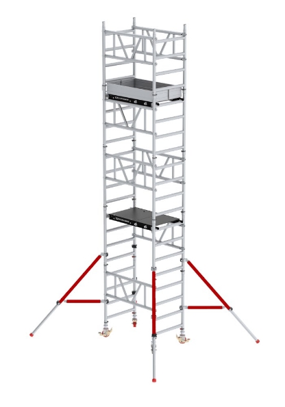 Afbeeldingen van Altrex Aluminium 1-persoons rolsteiger - Smal MiTOWER hout 5,2meter