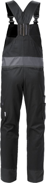 Afbeeldingen van FRISTADS Amerikaanse Overall 1555 STFP zwart/grijs C52