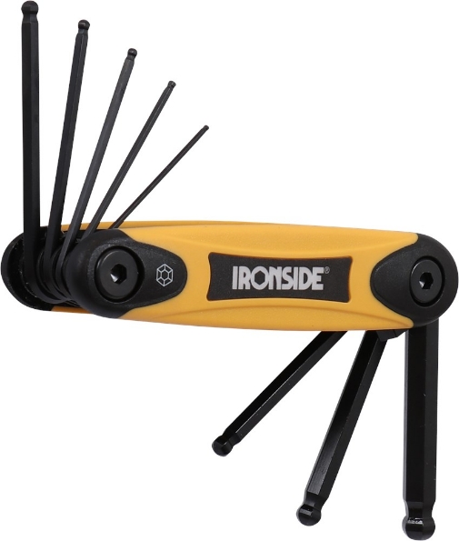 Afbeeldingen van Ironside inbussleutelset 8 dlg m. kogelkop