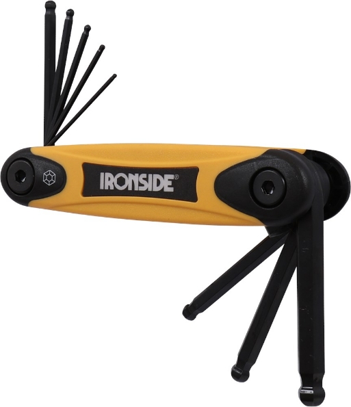 Afbeeldingen van Ironside inbussleutelset 8 dlg m. kogelkop