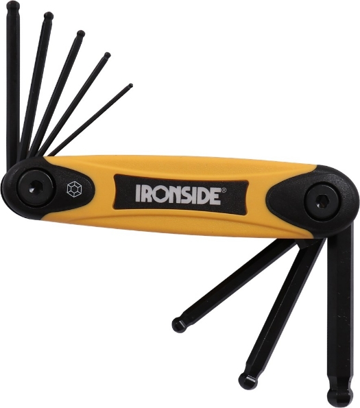 Afbeeldingen van Ironside inbussleutelset 8 dlg m. kogelkop