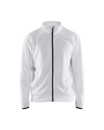 Afbeeldingen van Blåkläder Service Sweatshirt met rits 3362 Wit/antraciet 2XL