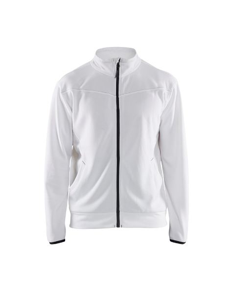 Afbeeldingen van Blåkläder Service Sweatshirt met rits 3362 Wit/antraciet 2XL