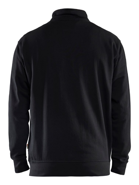 Afbeeldingen van Blåkläder Sweatshirt Bi-Colour met halve rits 3353 3XL  zwart/fluor geel