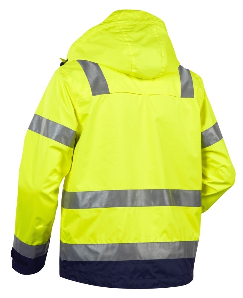 Afbeeldingen van Blåkläder Jack. Ongevoerd High Vis 4837 geel/blauw XL