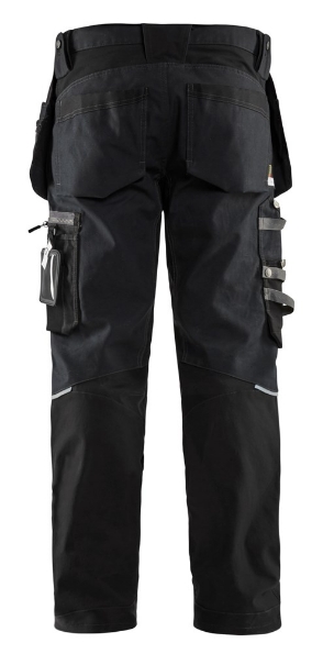 Afbeeldingen van Blåkläder Werkbroek met strechpanelen en spijkerzakken 1599 Zwart D108