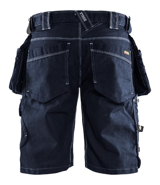 Afbeeldingen van Blåkläder Short Denim Stretch X1900 1992 marineblauw/zwart 56