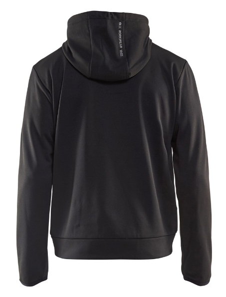 Afbeeldingen van Blåkläder Hoodie met rits 3363 Zwart/grijs 2XL