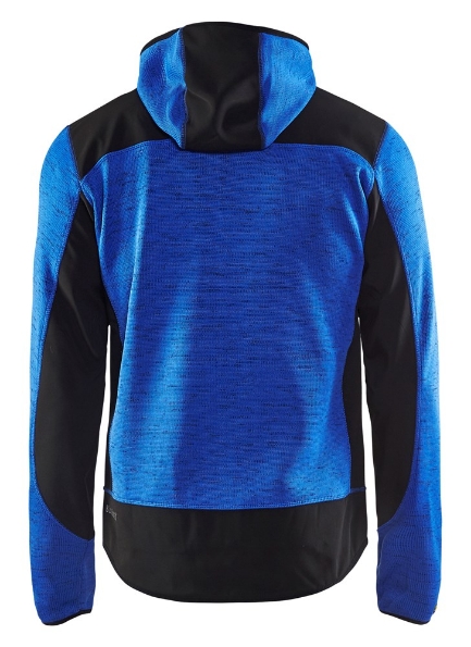 Afbeeldingen van Blåkläder Gebreid vest met softshell 4930 Blauw M