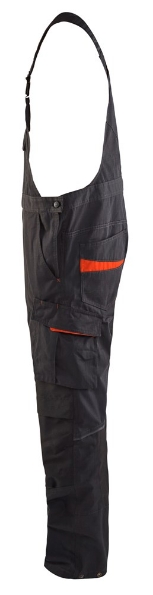 Afbeeldingen van Blåkläder Bretelbroek met stretch 2695 zwart/rood C48