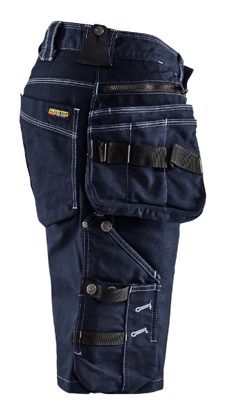 Afbeeldingen van Blåkläder Short Denim Stretch X1900 1992 marineblauw/zwart 56