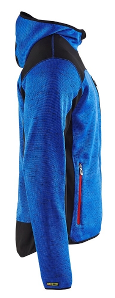 Afbeeldingen van Blåkläder Gebreid vest met softshell 4930 Blauw M