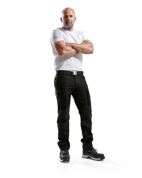 Afbeeldingen van Blåkläder Service werkbroek met stretch 1459 zwart c48