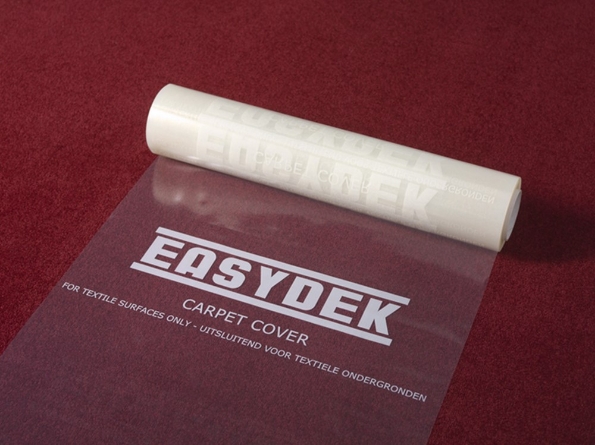 Afbeeldingen van Easydek carpet cover 0,6x60mtr, dikte 100 micron