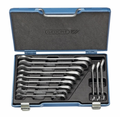 Afbeeldingen van GEDORE Ringratel-steeksleutelset, omschakelbaar 12-delig 7 UR-012