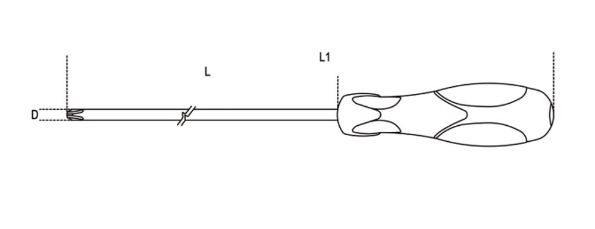 Afbeeldingen van Beta Schroevendraaier voor Philips® kruiskopschroeven, lange uitvoering 1292L 6x400