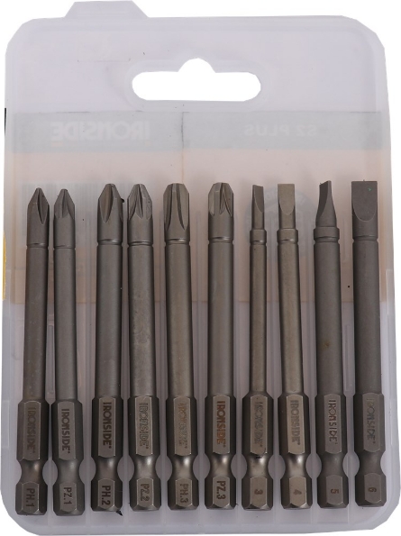 Afbeeldingen van Ironside Bitset 1/4"x75mm PH-PZ-SL 10 delig