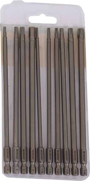 Afbeeldingen van Ironside Bitset 1/4"x150mm Torx-Hex 10 delig