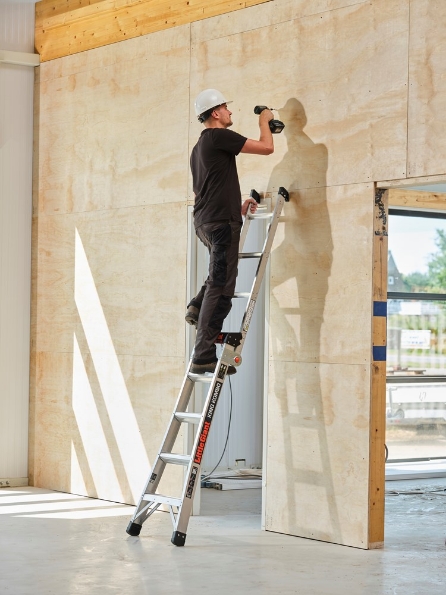 Afbeeldingen van Altrex trap King Kombo 3in1 6+3.  Stahoogte 2.00 mtr, Werkhoogte max 4.00 mtr