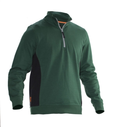 Afbeeldingen van Jobman Sweatshirt 5401 - Bosgroen/zwart 4XL
