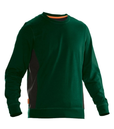 Afbeeldingen van Jobman Sweatshirt 5402 - Bosgroen/zwart L