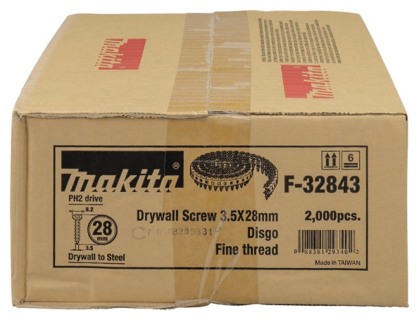 Afbeeldingen van Makita Schroefl.3,5X28 gips/mstud F-32843